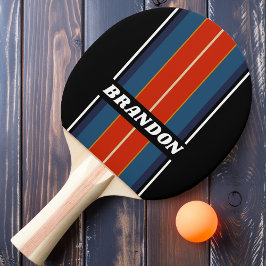 レトロアイスレインボーストライプボード名 卓球ラケット