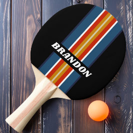 レトロアイスレインボーストライプラリー名 卓球ラケット
