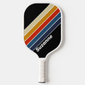 レトロアイスレインボー（名前あり） ピックルボールラケット (裏面)