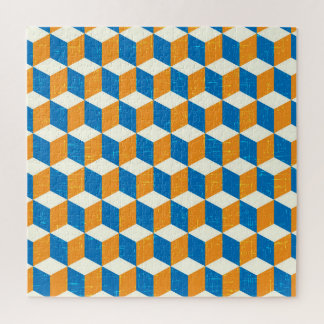 レトロアイソメトリックキューブ、幾何学的イリュージョン ジグソーパズル