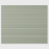 レトロアイソメトリックキューブ、幾何学的イリュージョン ラッピングペーパー (フラット)