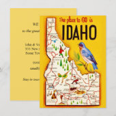 レトロアイダホ地図の移動告知 (正面/裏面)