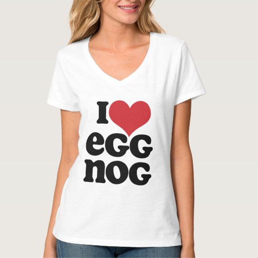 レトロアイラブエッグノグTシャツ Tシャツ (正面)