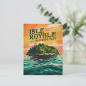 レトロアイルロイヤル国立公園ポスター シーズンポストカード (スタンド正面)