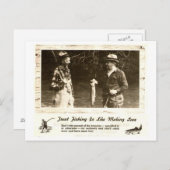 レトロアウトドアーズ  男の隠れ家 釣り ヘルプ - ポストカード (正面/裏面)