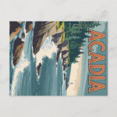 レトロアカディアコースタルライトハウス ポストカード (正面)