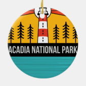 レトロアカディアナショナルパークメインポートランドサミナリー セラミックオーナメント (裏面)