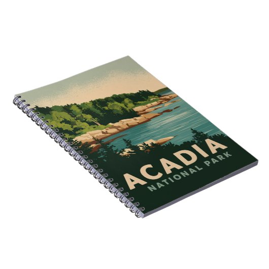 レトロアカディア国立公園バーハーバー ノートブック (右側)
