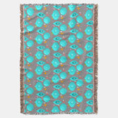 レトロアクアオーナメント スローブランケット (正面縦)