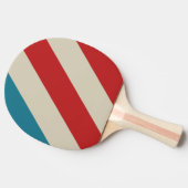 レトロアクアサーフはっきりしたストライプズ 卓球ラケット (横)