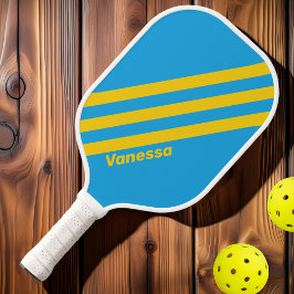 レトロアクアリーフ三ストライプつの名前 ピックルボールラケット