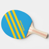 レトロアクアリーフ三ストライプつの名前 卓球ラケット (横)