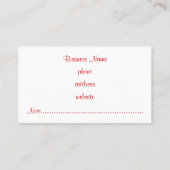 レトロアクア名刺 名刺 (裏面)