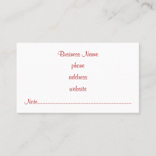 レトロアクア名刺 名刺 (裏面)