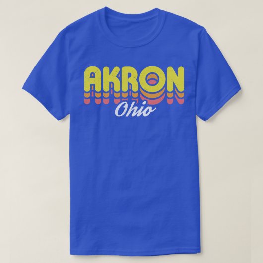 レトロアクロンオハイオ Tシャツ (デザイン正面)