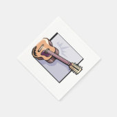 レトロアコースティック12弦ギター スタンダードカクテルナプキン (角)