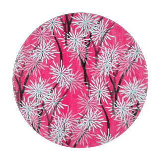 レトロアジアフローラ壁紙 カッティングボード