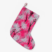 レトロアジアフローラ壁紙 スモールクリスマスストッキング (正面 (吊り時))