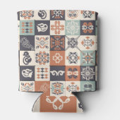 レトロアズレホス：リスボンタイル模様 缶クーラー (裏面)