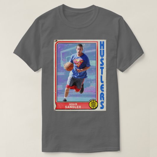 レトロアダムサンドラーPickUpBasketball Trading d Tシャツ (デザイン正面)