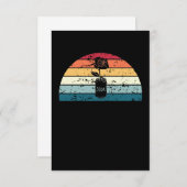 レトロアップサイクリングサンセットヴィンテージアップサイクルサンライズ サンキューカード (正面/裏面)