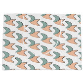 レトロアトミックアートクレメンツパターン抱き枕 ラージペーパーバッグ (正面)