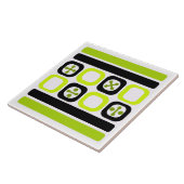 レトロアトミックアートスクウェアラインシャートルーズ タイル (側面)