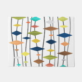 レトロアトミックエイジアートダイアモンド1 ドアマット (正面)