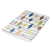 レトロアトミックエイジアートダイアモンド1 バスマット (アングル)