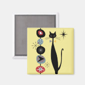 レトロアトミックエラクールーMCMキャットマグネットv1 マグネット (正面/裏面)