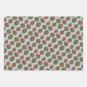 レトロアトミックオリブトリオ ラッピングペーパーシート (正面)