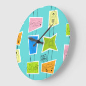 レトロアトミックキッチュアクリル壁時計 ラージ壁時計 (傾斜)