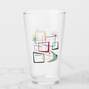 レトロアトミックスクウェアススタズブーメランミッドセンチュリー タンブラーグラス