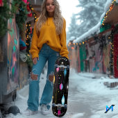 レトロアトミックスターバストスケートデッキデザイン スケートボード