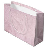 レトロアトミックブラックキャットパーソナライズされた抱き枕 ラージペーパーバッグ (裏面アングル)