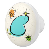 レトロアトミックブーメランとスターバストセラミックプル セラミックノブ (右)