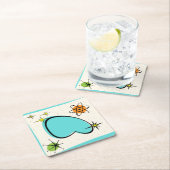 レトロアトミックブーメラン&スターバスト紙コースター ペーパーコースター (インサイチュ)