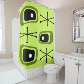 レトロアトミック宇宙エージシャートリーズ シャワーカーテン (インサイチュ)