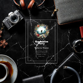 レトロアドベンチャーワアウェイズアクリル卒業パーティー アクリル招待状