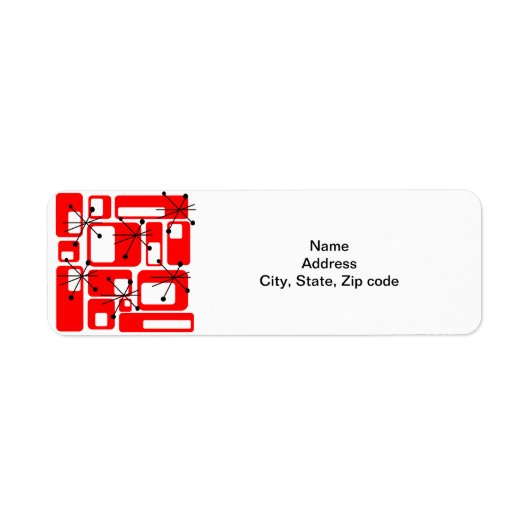 レトロアドレス ラベル (正面)