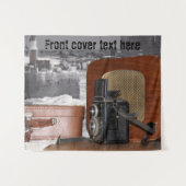 レトロアナログビデオカメラ タペストリー (正面(横))