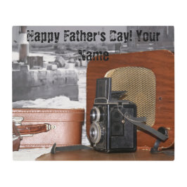 レトロアナログビデオカメラ メタルプリント