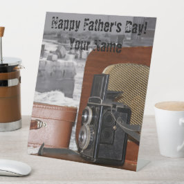 レトロアナログビデオカメラ 台座サイン