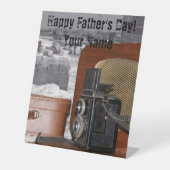 レトロアナログビデオカメラ 台座サイン (正面)