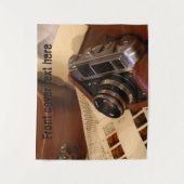 レトロアナログフォトカメラ タペストリー (正面)