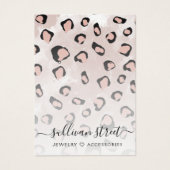 レトロアニマルプリントイヤリング表示カード (正面)