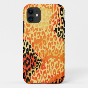 レトロアニマルプリントヒョウ3 iPhone 11 ケース