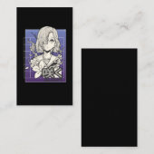 レトロアニメガールオタクマンガ日本の漫画 名刺 (正面/裏面)