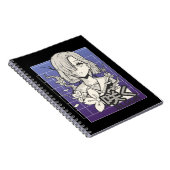 レトロアニメガールオタクマンガ10代の漫画 ノートブック (右側)