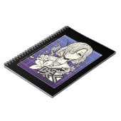 レトロアニメガールオタクマンガ10代の漫画 ノートブック (左側)